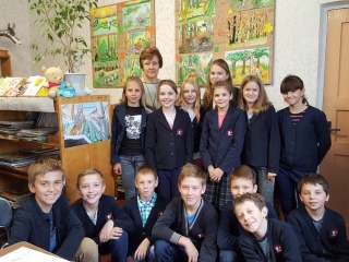 Integruota pamoka 5b klasės Eišiškių Vaikų bibliotekoje