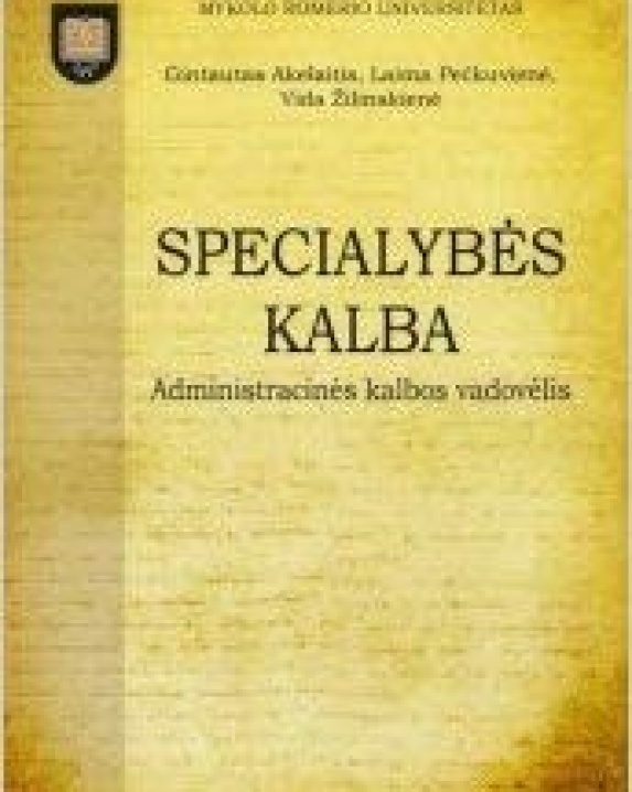 Specialybės kalba