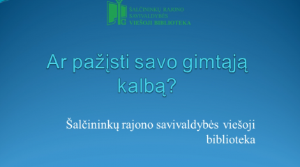 „Czy znasz swój język ojczysty?“
