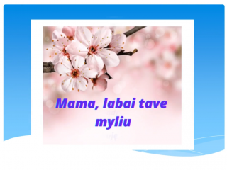 Mamo, bardzo cię kocham