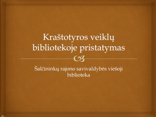 Prezentacja działalności krajoznawczej w bibliotece