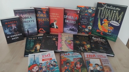 Podziękowanie za przekazane książki z Biblioteki Narodowej